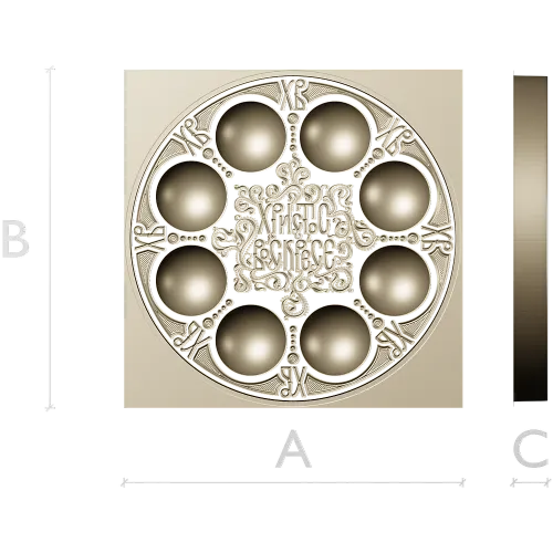 Paschal Egg Tray - CNC-ready STL 3D Model