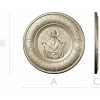 Pokrov - Protection of the Mother of God Medallion STL 3D Model for CNC
