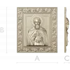 Икона Сергия Радонежского - STL рельеф для ЧПУ