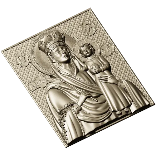 Призри на смирение - рельефная икона в формате STL для ЧПУ