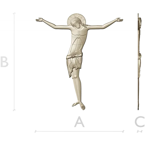3D модель распятия в формате STL для ЧПУ - барельеф Спаса