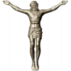 High-relief Crucifix 3D STL model for CNC carving