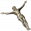High-relief Crucifix 3D STL model for CNC carving