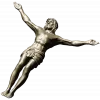 High-relief Crucifix 3D STL model for CNC carving