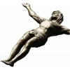 High-relief Crucifix 3D STL model for CNC carving