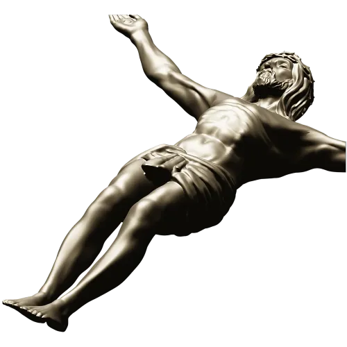 High-relief Crucifix 3D STL model for CNC carving