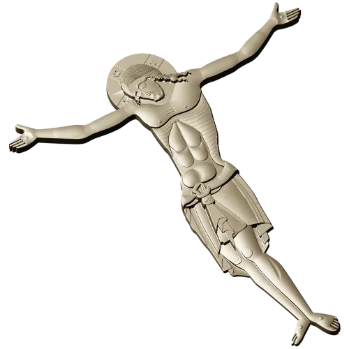 High-relief Crucifix 3D STL for CNC milling
