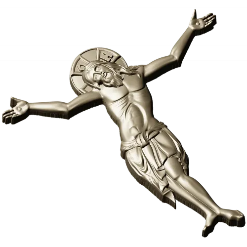 Crucified Christ high-relief STL for CNC