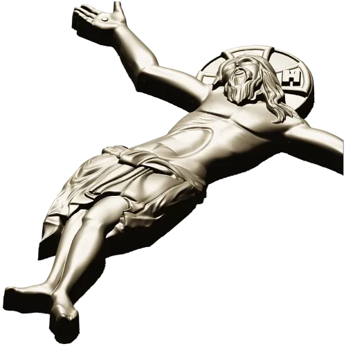 Crucified Christ high-relief STL for CNC