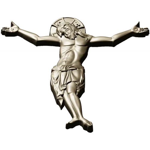 Crucified Christ high-relief STL for CNC