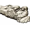 Рельеф "Нежность Рождества" - 3D модель в формате STL для ЧПУ