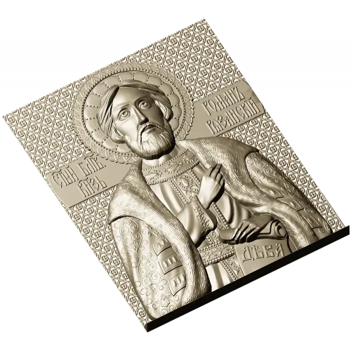 Saint Roman of Ryazan - STL Relief for CNC