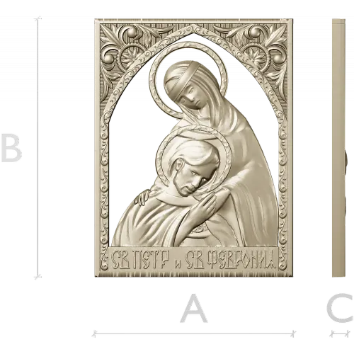Икона Святые Пётр и Феврония - STL для ЧПУ