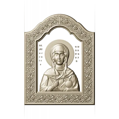 Saint Anastasia Icon STL Relief for CNC Milling