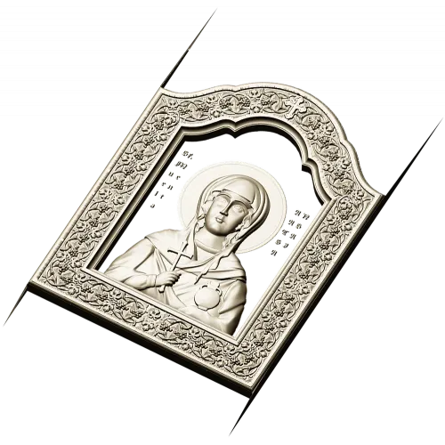 Saint Anastasia Icon STL Relief for CNC Milling