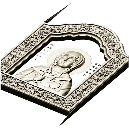 Saint Anastasia Icon STL Relief for CNC Milling