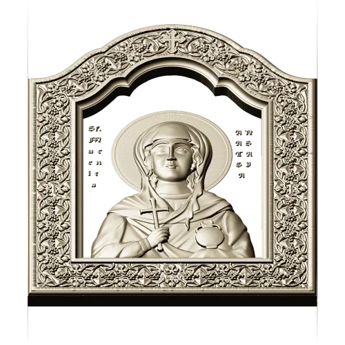 Saint Anastasia Icon STL Relief for CNC Milling