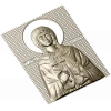 Saint Barbara - high-relief STL icon for CNC milling
