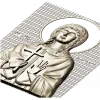 Saint Barbara - high-relief STL icon for CNC milling