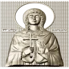 Saint Barbara - high-relief STL icon for CNC milling