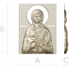 Saint Barbara - high-relief STL icon for CNC milling