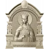 Saint Catherine Icon 3D STL for CNC
