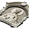 Saint Catherine Icon 3D STL for CNC