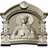 Saint Catherine Icon 3D STL for CNC