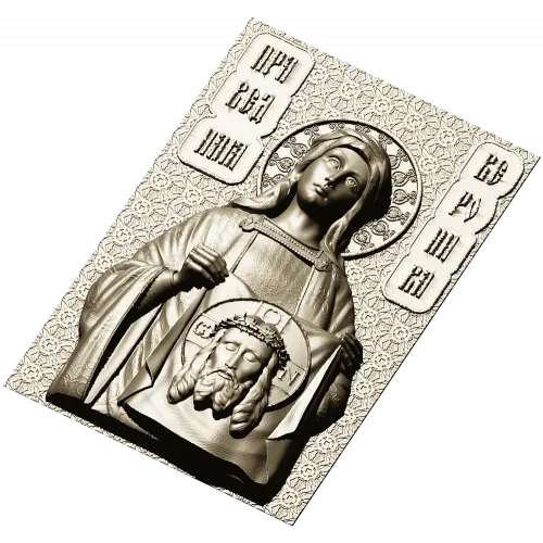 Saint Veronica 3D relief - STL model for CNC