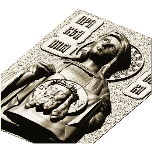 Saint Veronica 3D relief - STL model for CNC