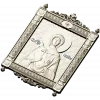 Saint Galina icon STL for CNC - high-relief religious panel