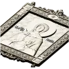 Saint Galina icon STL for CNC - high-relief religious panel