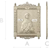 Saint Galina icon STL for CNC - high-relief religious panel