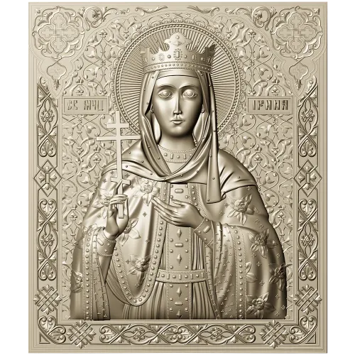 Saint Irene - high-relief STL 3D model for CNC carving
