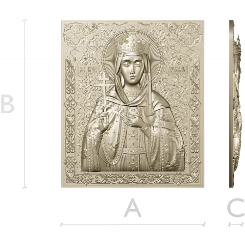 Saint Irene - high-relief STL 3D model for CNC carving