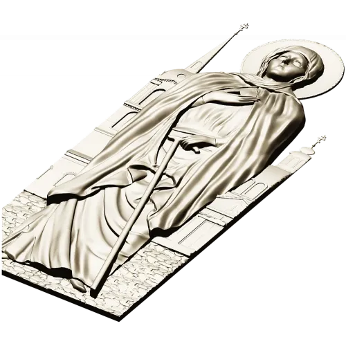Икона Блаженная Ксения Петербургская - 3D STL рельеф для ЧПУ
