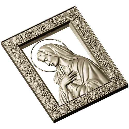 Madonna in Prayer - STL 3D model for CNC milling