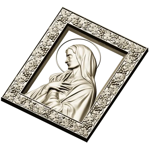 Madonna in Prayer - STL 3D model for CNC milling