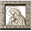 Madonna in Prayer - STL 3D model for CNC milling