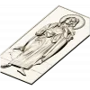 Saint Mary (Immaculate Heart) STL bas-relief for CNC