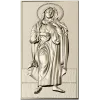 Saint Mary (Immaculate Heart) STL bas-relief for CNC
