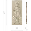 Saint Mary (Immaculate Heart) STL bas-relief for CNC