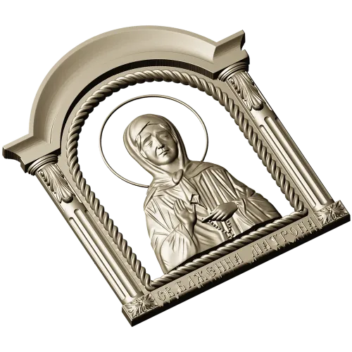 Икона Блаженная Матрона Московская - 3D STL модель для ЧПУ