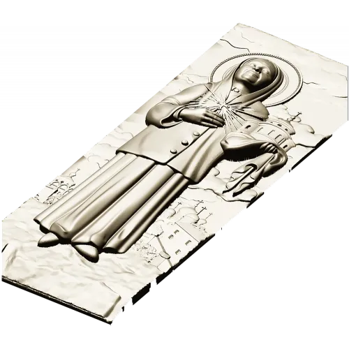 Saint Matrona of Moscow - Full-Relief Panel STL