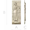 Saint Matrona of Moscow - Full-Relief Panel STL