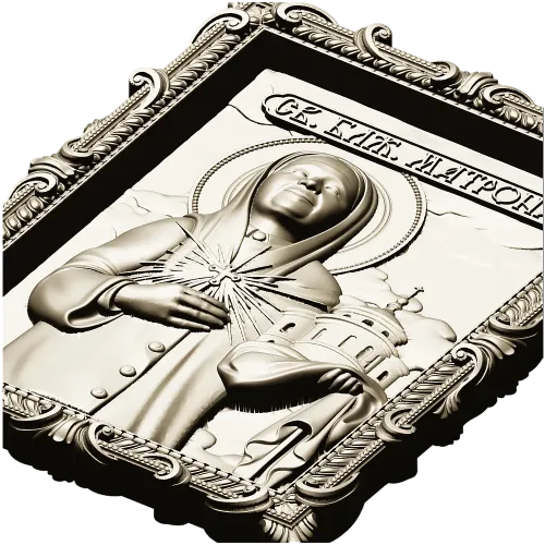 Saint Matrona Icon STL for CNC milling