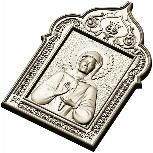 Икона Святой Матроны - 3D модель STL для ЧПУ