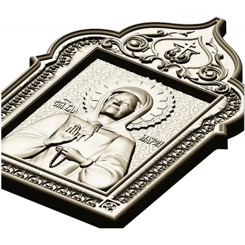 Икона Святой Матроны - 3D модель STL для ЧПУ