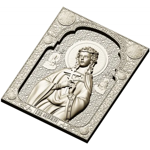 Saint Nadezhda icon STL relief for CNC