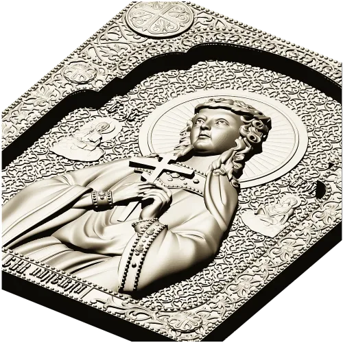 Saint Nadezhda icon STL relief for CNC